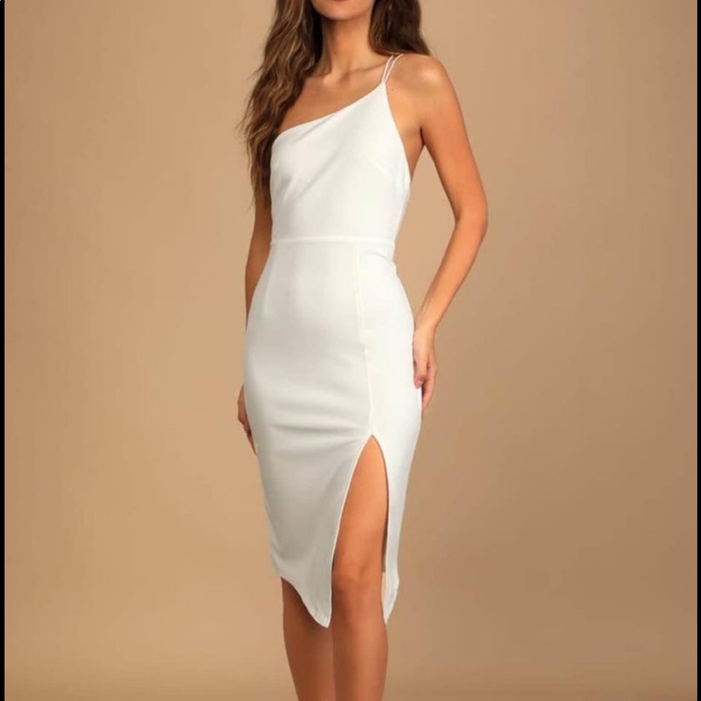 Lulus Happiest Hour Asymmetrical Bodycon Dress
